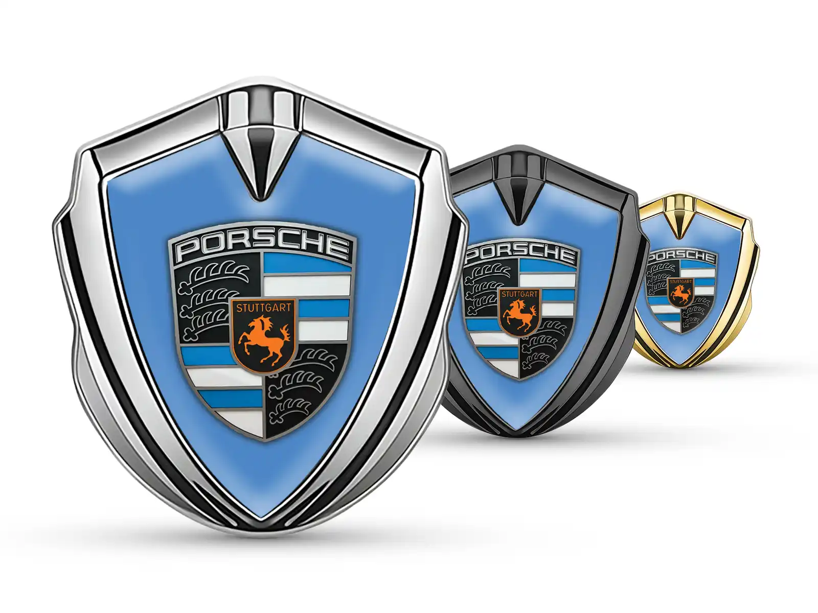 Porsche Emblem Metal Badge Max Style Sturdy Metal